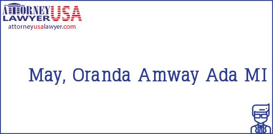Telephone, Address and other contact data of May, Oranda, Ada, MI, USA