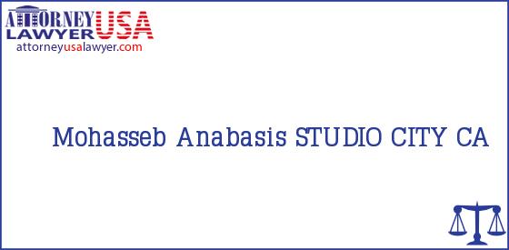 Telephone, Address and other contact data of Mohasseb, STUDIO CITY, CA, USA