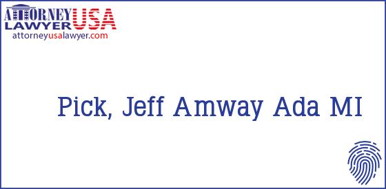 Telephone, Address and other contact data of Pick, Jeff, Ada, MI, USA