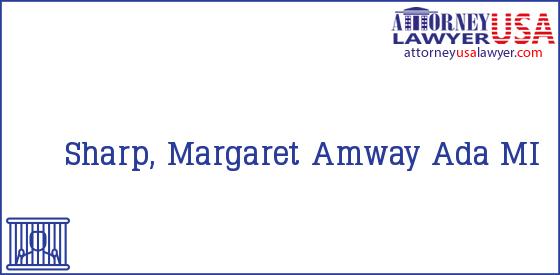 Telephone, Address and other contact data of Sharp, Margaret, Ada, MI, USA