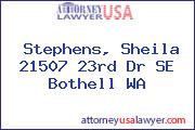 Stephens, Sheila 21507 23rd Dr SE Bothell WA