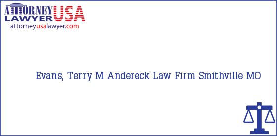 Telephone, Address and other contact data of Evans, Terry M, Smithville, MO, USA