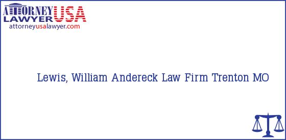 Telephone, Address and other contact data of Lewis, William, Trenton, MO, USA