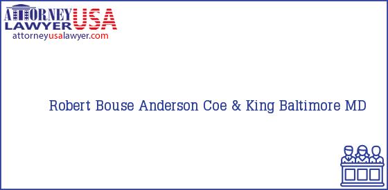 Telephone, Address and other contact data of Robert Bouse, Baltimore, MD, USA