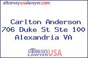 Carlton Anderson 706 Duke St Ste 100 Alexandria VA