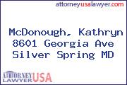 McDonough, Kathryn 8601 Georgia Ave Silver Spring MD