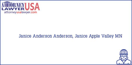 Telephone, Address and other contact data of Janice Anderson, Apple Valley, MN, USA