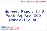 Warren Steve 14 S Pack Sq Ste 600 Asheville NC