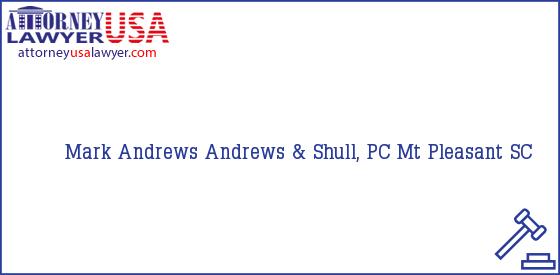 Telephone, Address and other contact data of Mark Andrews, Mt Pleasant, SC, USA