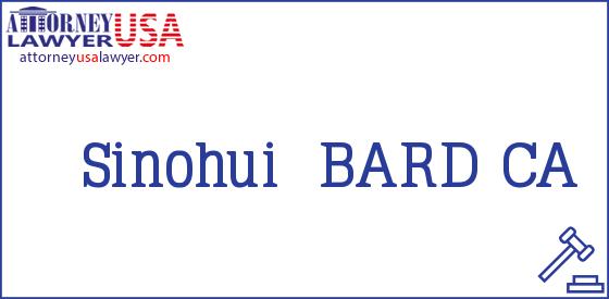 Telephone, Address and other contact data of Sinohui, BARD, CA, USA