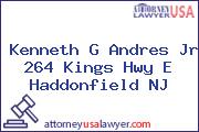 Kenneth G Andres Jr 264 Kings Hwy E Haddonfield NJ