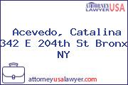 Acevedo, Catalina 342 E 204th St Bronx NY