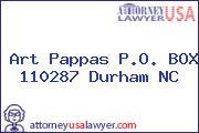 Art Pappas P.O. BOX 110287 Durham NC