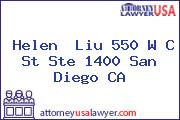 Helen  Liu 550 W C St Ste 1400 San Diego CA
