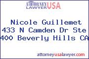 Nicole Guillemet 433 N Camden Dr Ste 400 Beverly Hills CA