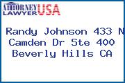 Randy Johnson 433 N Camden Dr Ste 400 Beverly Hills CA