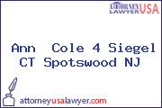 Ann  Cole 4 Siegel CT Spotswood NJ