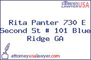 Rita Panter 730 E Second St # 101 Blue Ridge GA