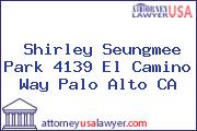 Shirley Seungmee Park 4139 El Camino Way Palo Alto CA