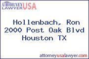 Hollenbach, Ron 2000 Post Oak Blvd Houston TX