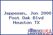 Jeppesen, Jon 2000 Post Oak Blvd Houston TX