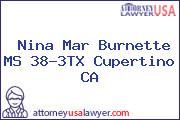 Nina Mar Burnette MS 38-3TX Cupertino CA