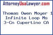 Thomas Owen Moyer 1 Infinite Loop Ms 3-Cn Cupertino CA