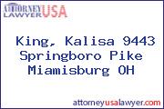 King, Kalisa 9443 Springboro Pike Miamisburg OH