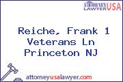 Reiche, Frank 1 Veterans Ln Princeton NJ