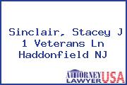 Sinclair, Stacey J 1 Veterans Ln Haddonfield NJ