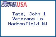 Tate, John 1 Veterans Ln Haddonfield NJ