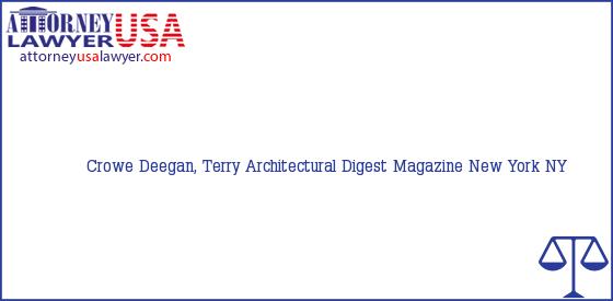 Telephone, Address and other contact data of Crowe Deegan, Terry, New York, NY, USA