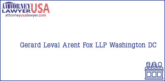 Telephone, Address and other contact data of Gerard Leval, Washington, DC, USA