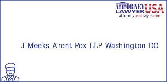 Telephone, Address and other contact data of J Meeks, Washington, DC, USA