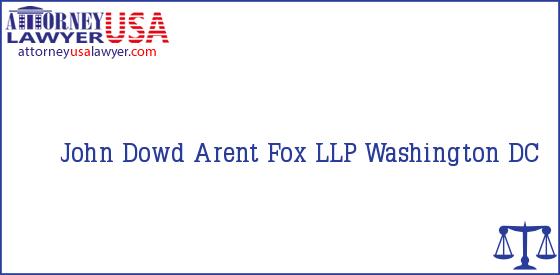 Telephone, Address and other contact data of John Dowd, Washington, DC, USA