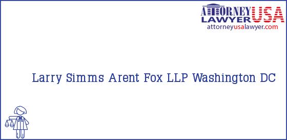 Telephone, Address and other contact data of Larry Simms, Washington, DC, USA