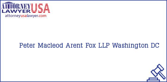 Telephone, Address and other contact data of Peter Macleod, Washington, DC, USA