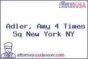Adler, Amy 4 Times Sq New York NY