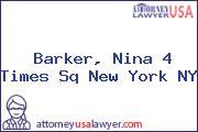 Barker, Nina 4 Times Sq New York NY