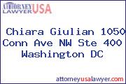 Chiara Giulian 1050 Conn Ave NW Ste 400 Washington DC