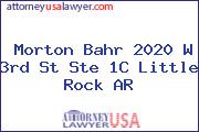 Morton Bahr 2020 W 3rd St Ste 1C Little Rock AR