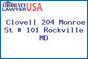 Clovell 204 Monroe St # 101 Rockville MD
