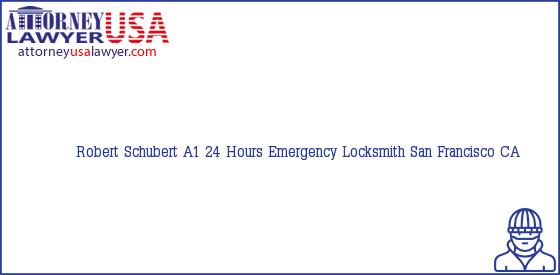 Telephone, Address and other contact data of Robert Schubert, San Francisco, CA, USA
