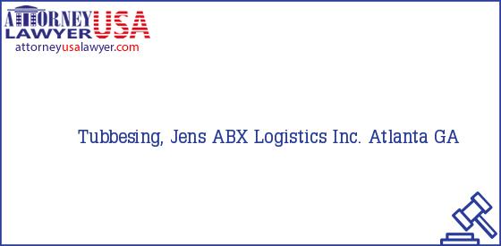 Telephone, Address and other contact data of Tubbesing, Jens, Atlanta, GA, USA