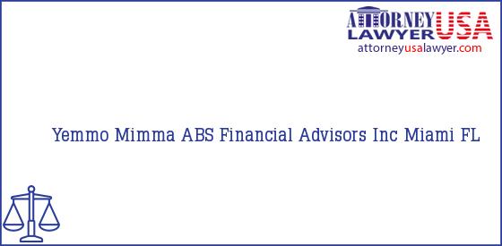 Telephone, Address and other contact data of Yemmo Mimma, Miami, FL, USA