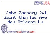 John Zachary 201 Saint Charles Ave New Orleans LA