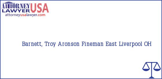 Telephone, Address and other contact data of Barnett, Troy, East Liverpool, OH, USA