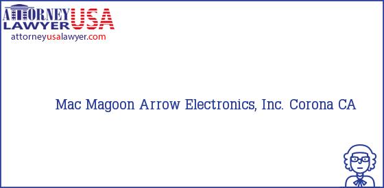 Telephone, Address and other contact data of Mac Magoon, Corona, CA, USA