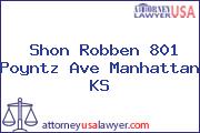 Shon Robben 801 Poyntz Ave Manhattan KS
