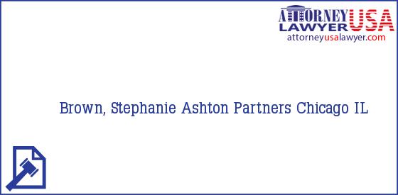Telephone, Address and other contact data of Brown, Stephanie, Chicago, IL, USA